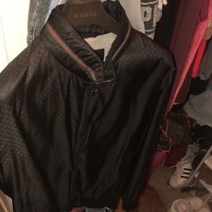 Black Gucci wind breaker